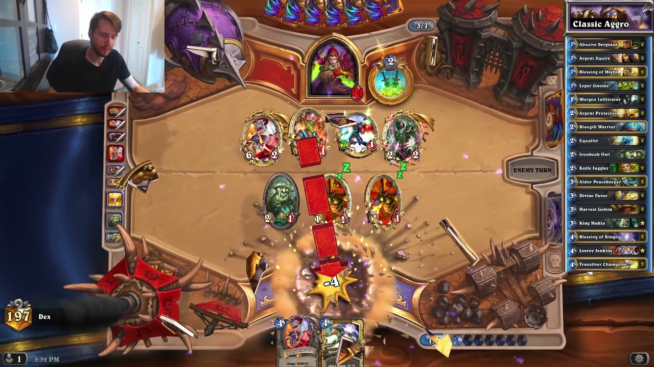 Hearthstone: Classic Aggro Paladin in Legend!