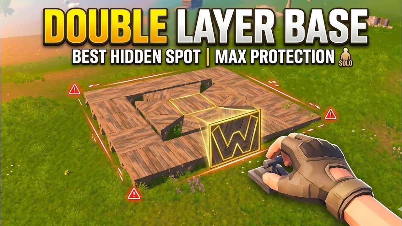 Double Wall Protection Base For Solo Player | Oxide Survival Island 🏝️ @OxideGodYT 