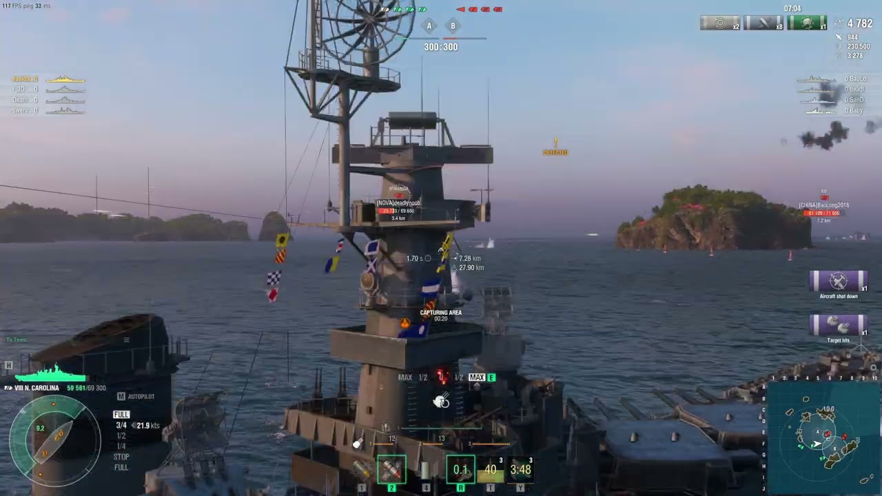 World of Warships Carolina Brawl EPIC WIN – 100% Domination!