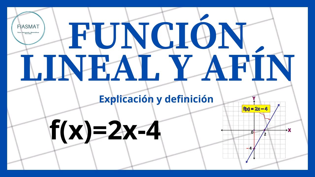 Función Lineal y Afín