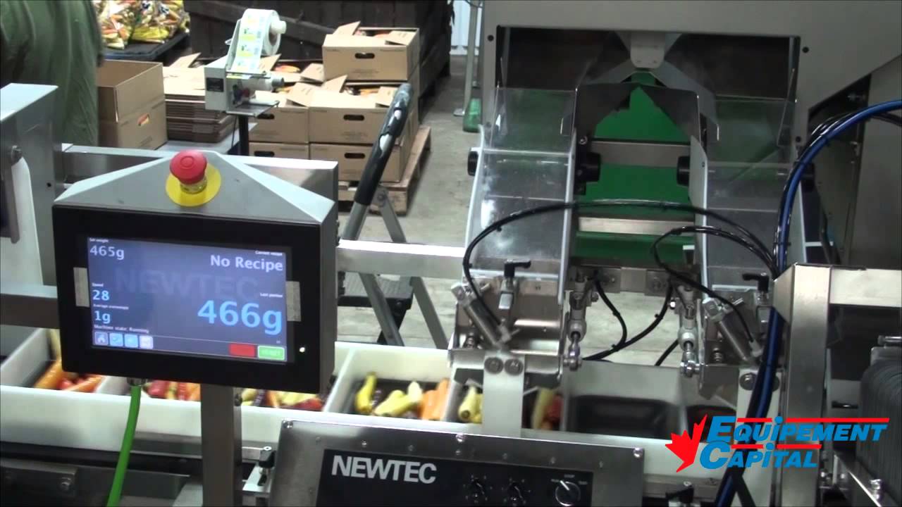 Newtec 4009B2 with NBM50G - Carrot Tray Filler