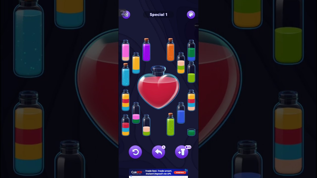 Water sort| mind game |fastest win #games #water 