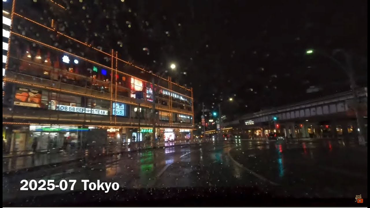 🚗🌙東京ドライブ 上野 2025年7月 夜 #driving  #japan #tokyo #roadnoise #4K