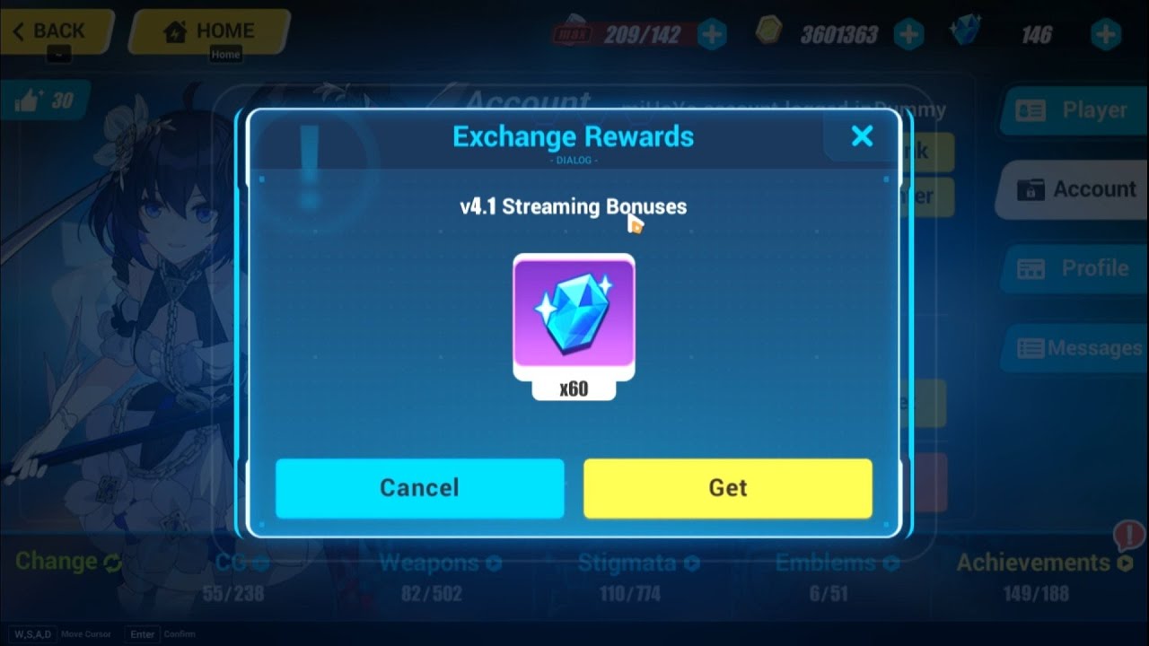 Honkai Impact 3 SEA《崩坏3》 Exchange Code -NEW- ( 60Crystal!!! )