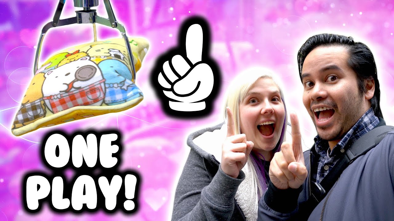 ONE PLAY claw machine challenge at NeoFuns arcade!