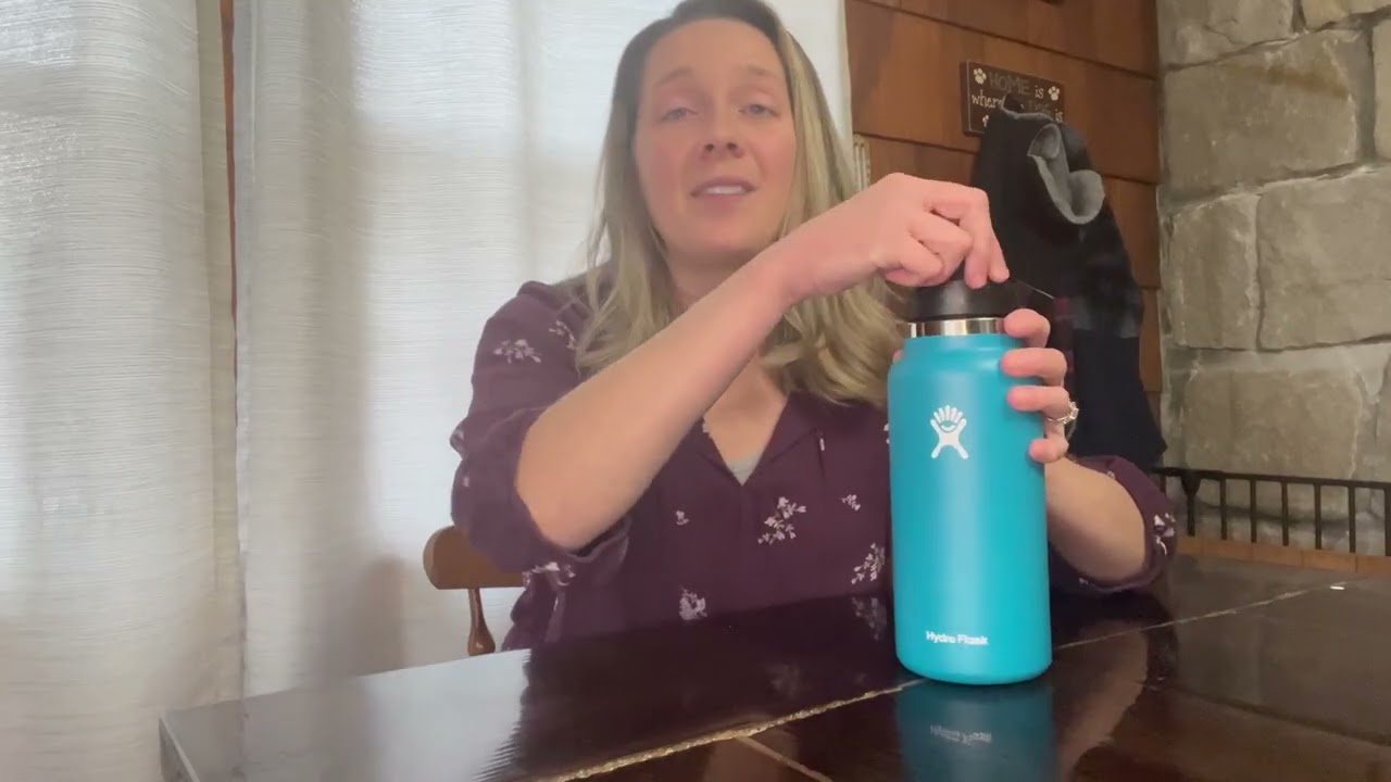Обзор бутылки Hydro Flask объемом 32 унции с широкой гибкой трубочкой и крышкой 