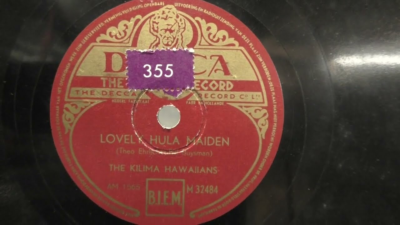 The Kilima Hawaiians: Lovely Hula Maiden. (ca 1948).