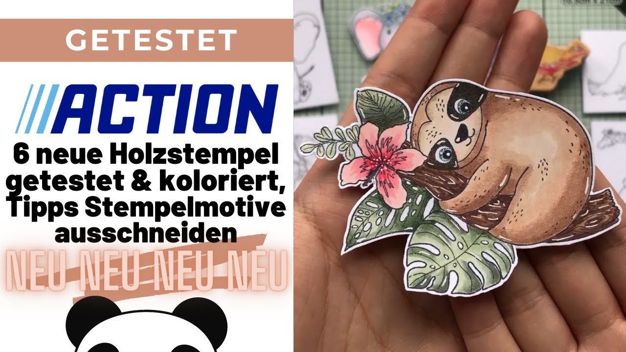 ❤️Wow! neue Action Stempel - getestet & koloriert, Stempelmotive ausschneiden ❤️| Pandalina Crafting