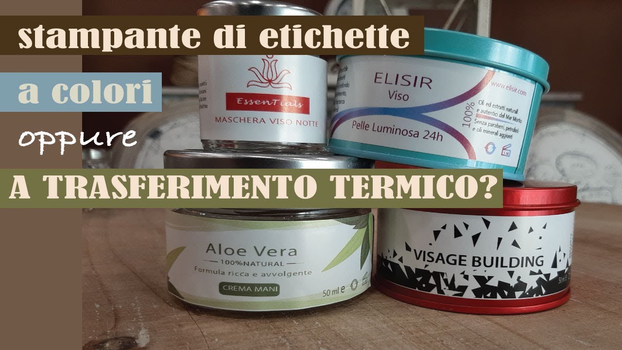 Stampante di etichette a colori o a trasferimento termico?