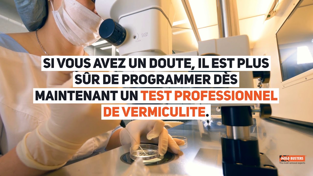 Test de vermiculite et fibres d&rsquo;amiante au Canada