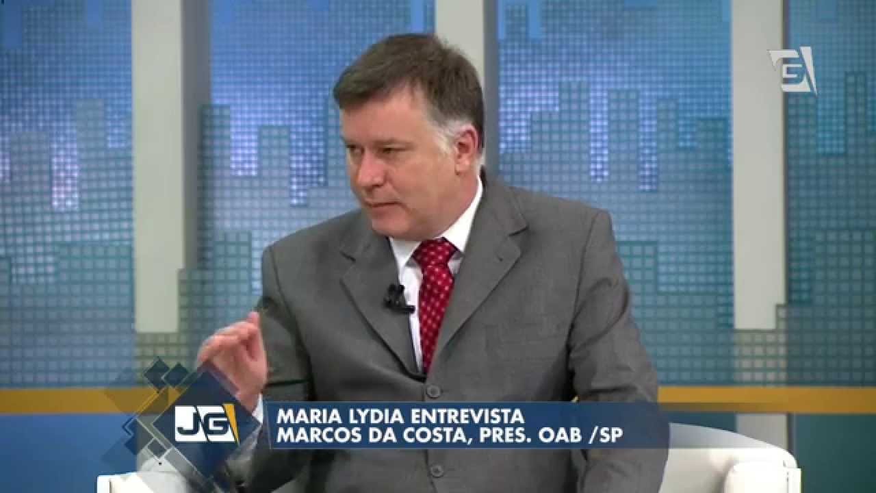 Jornal da Gazeta - Maria Lydia entrevista Marcos da Costa, pres. OAB/SP (10/07/14)