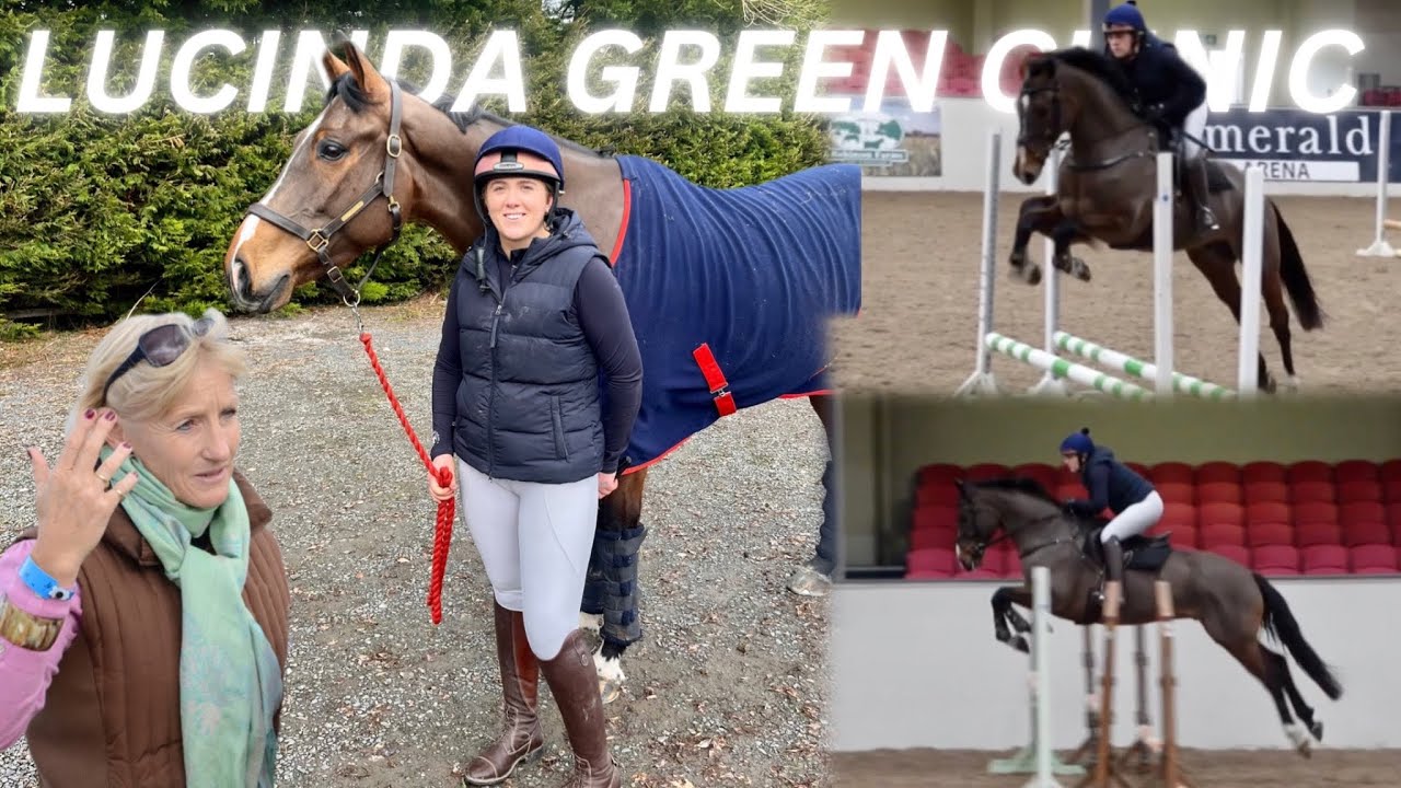 CLINIC WITH LUCINDA GREEN! | Olympic Rider Teaches Me And George | Sandstorm Equestrian Launch Event