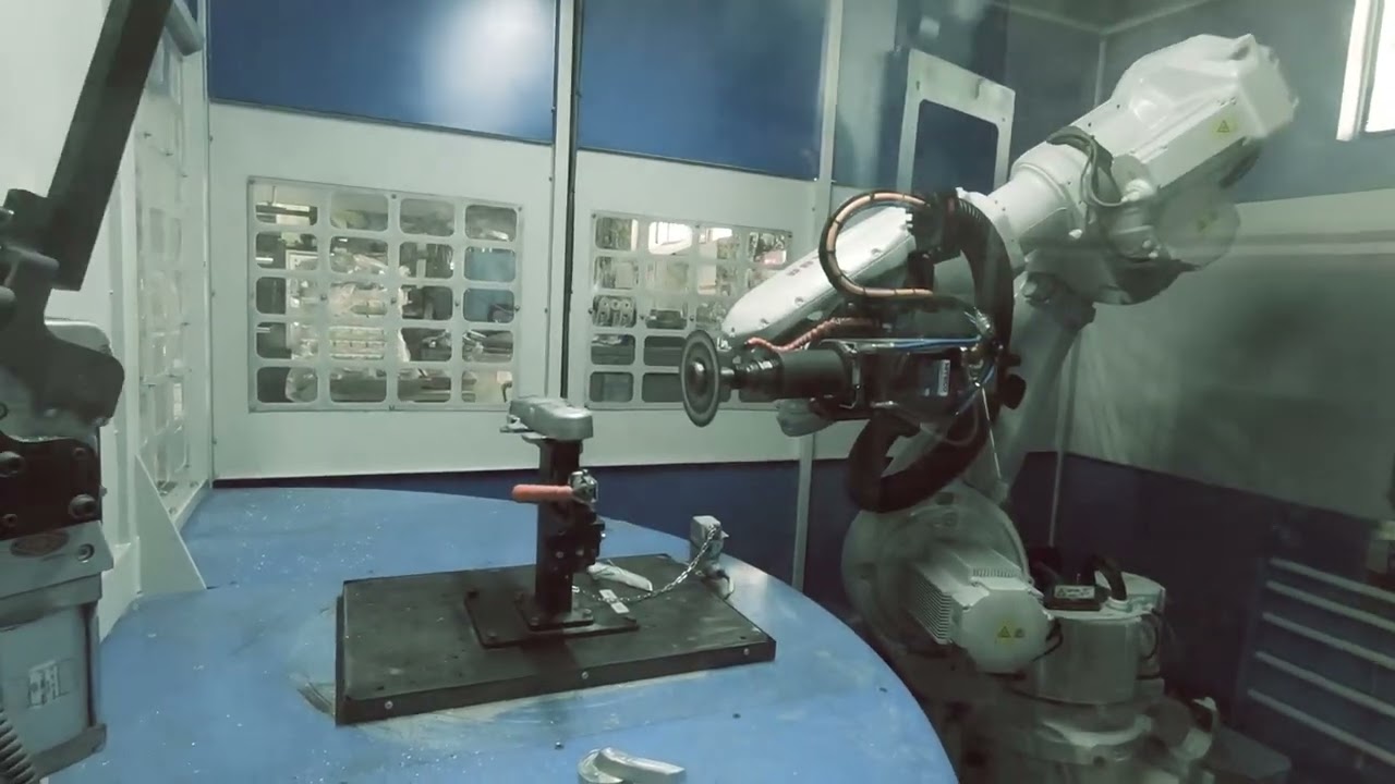 Robotic Cutting Deburring Sanding System / Robotik Kesim Çapak Alma Zımparalama Sistemi