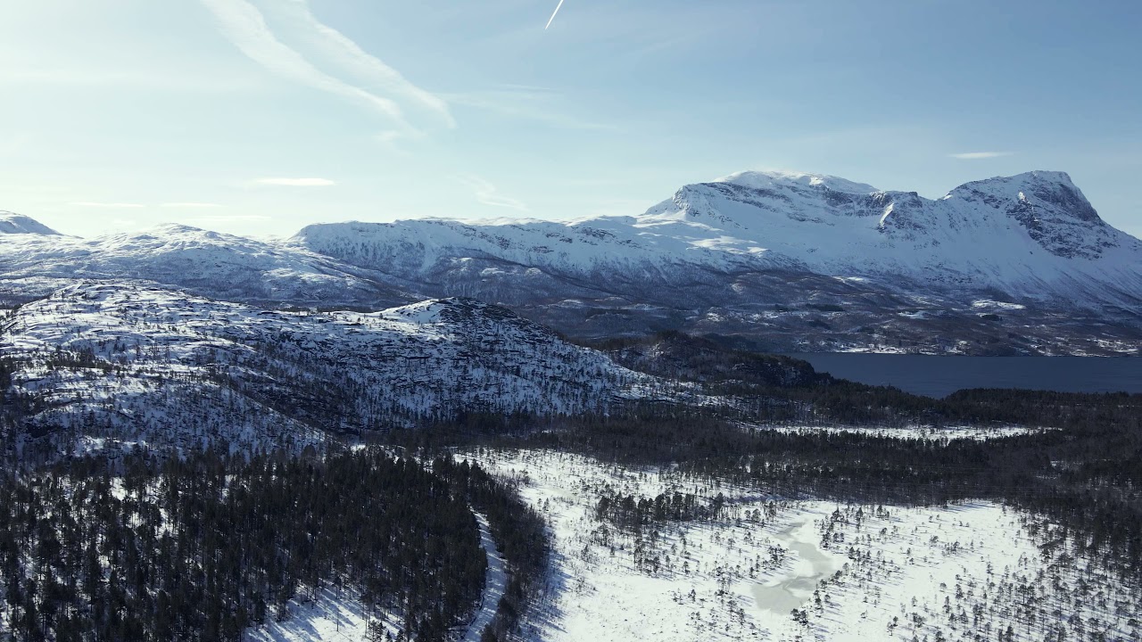 Hiking / touring landscape in the Narvik area