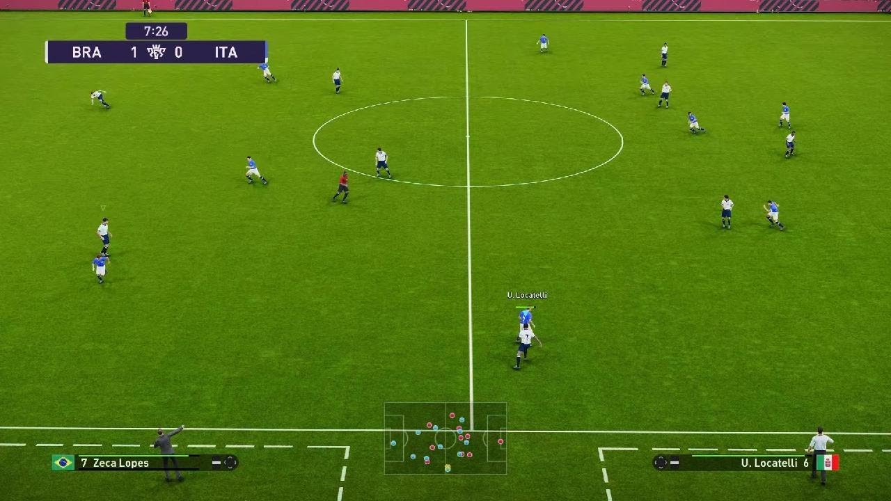 Brasil 38 X Itália 38eFootball PES 2021
