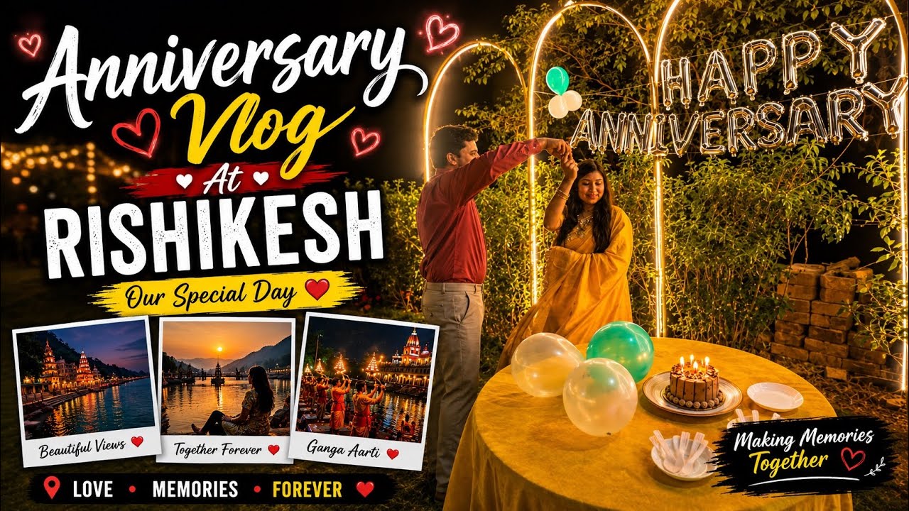 Anniversary Vlog At Rishikesh | Our Special Day 
