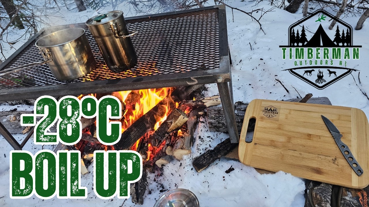 Testing a New Stanley Camp Set in -28°C | Labrador Boil Up | Timberman Outdoors NL