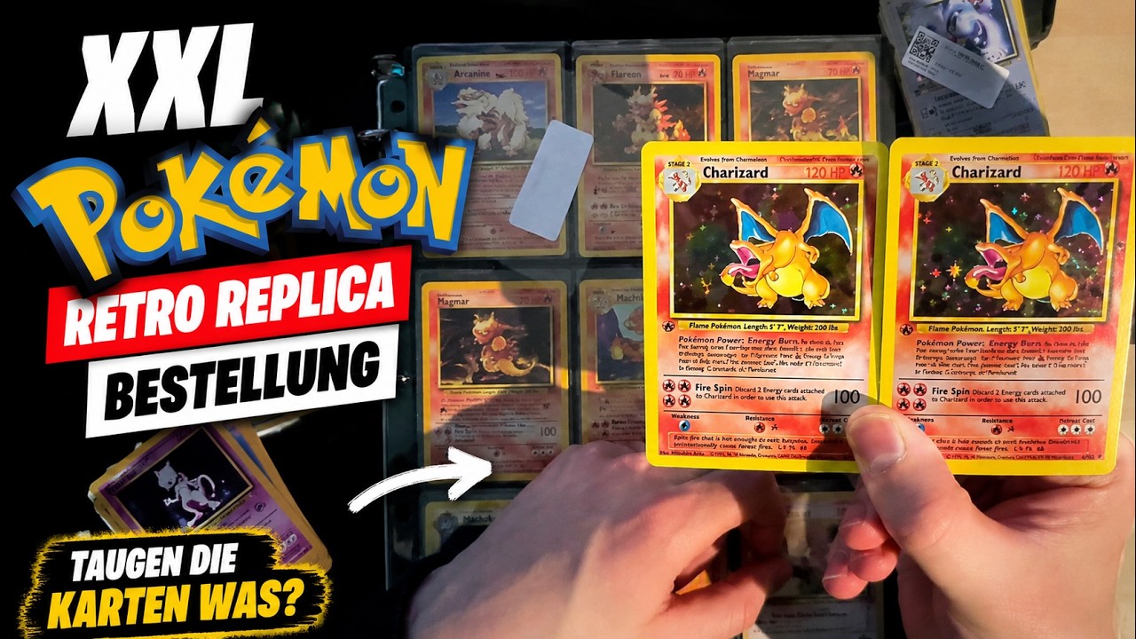 XXL Pokémon Retro Replica Bestellung - Taugen die Karten was?