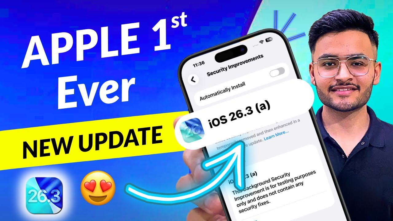 iOS 26.3 (a)🔥 New Update in Apple History (HINDI)
