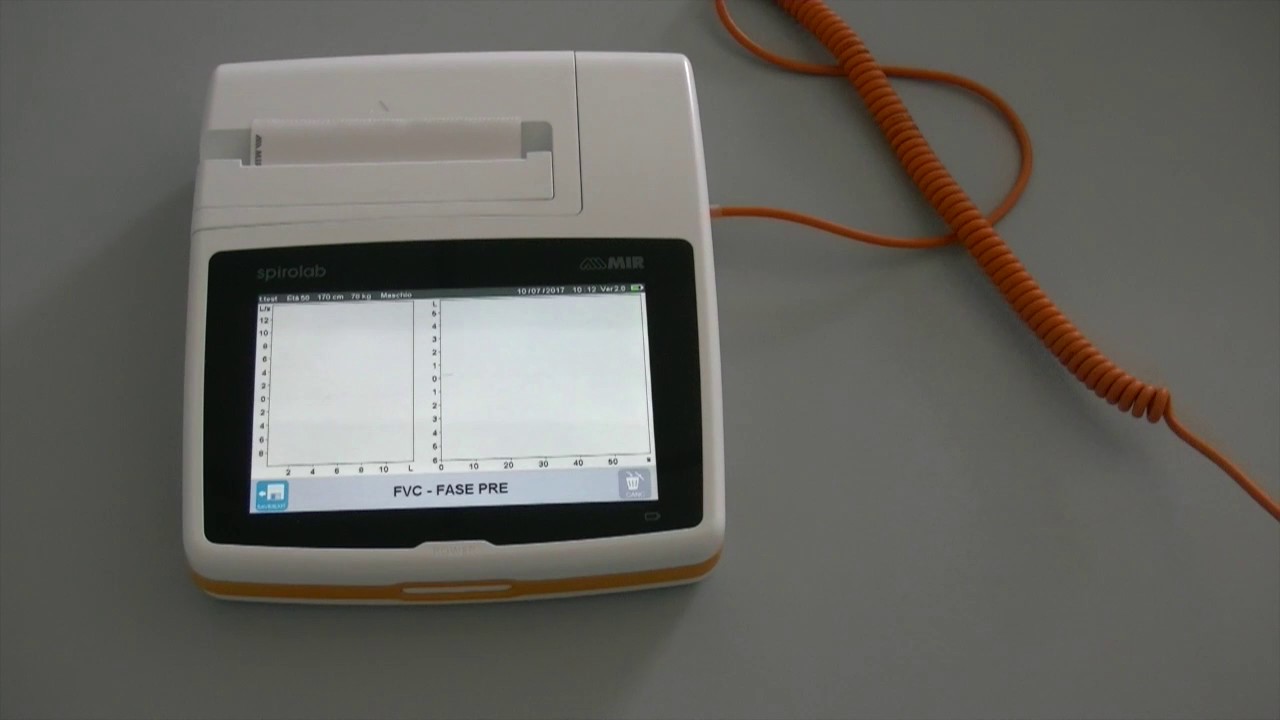 Spirometro portatile Mir Spirolab New con touch screen usato