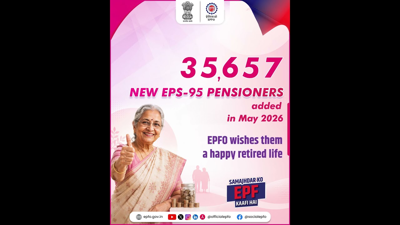 35,657 new EPS-95 pensioners were added in May 2026