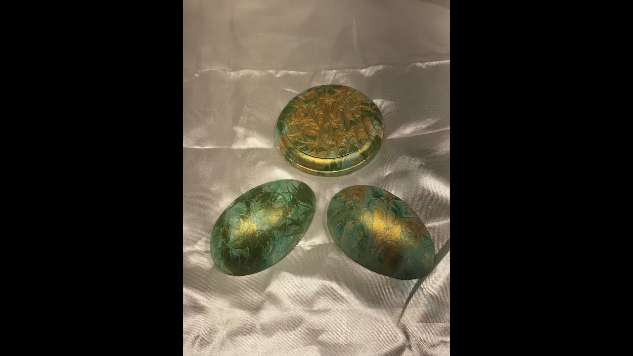 03 Acrylic Pour on a Goose Egg Shell Part 1