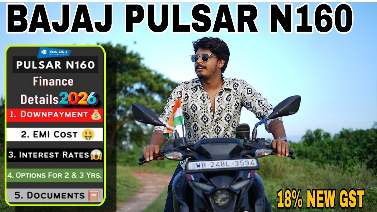 Bajaj Pulsar N160 Finance Details 2026 – Downpayment, EMI, Interest Rate Full Explained 🔥 