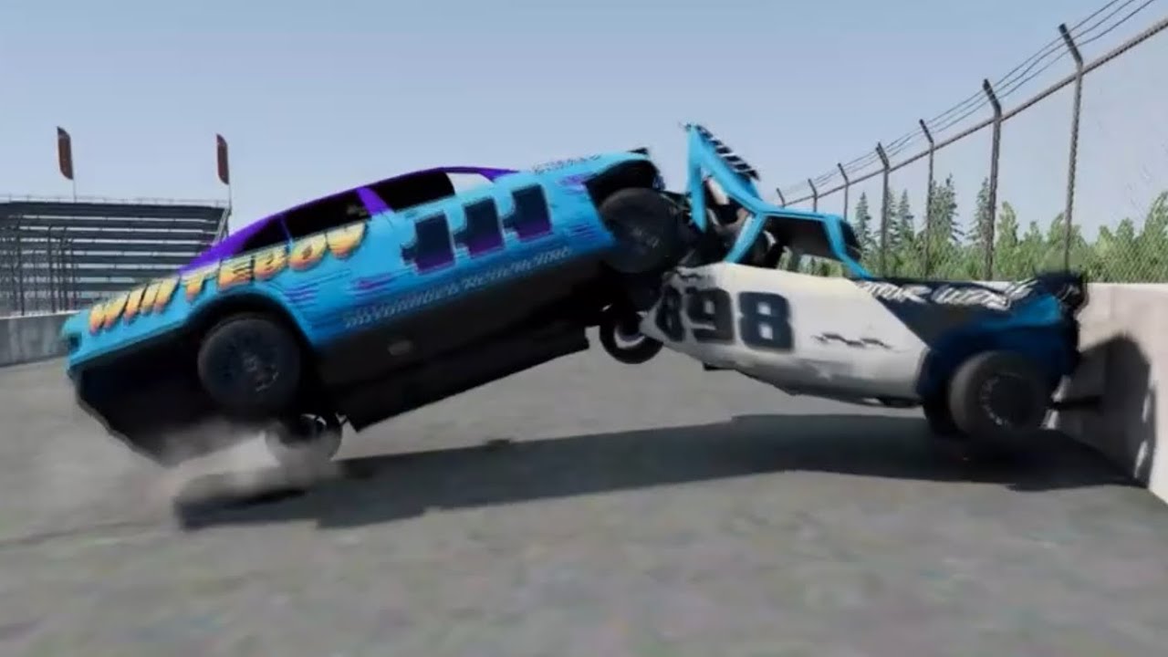 BeamNG Banger Racing Crashes 26