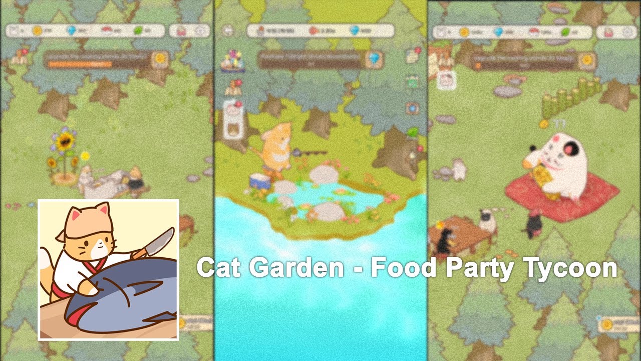 Cat Garden - Food Party Tycoon | Xjiumi Gameplay