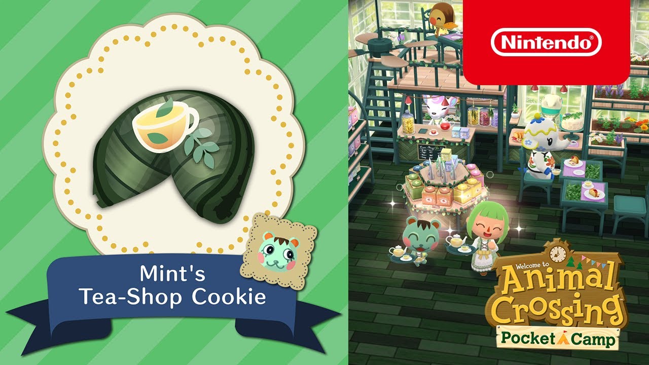 Animal Crossing: Pocket Camp - Mint's Tea-Shop Cookie