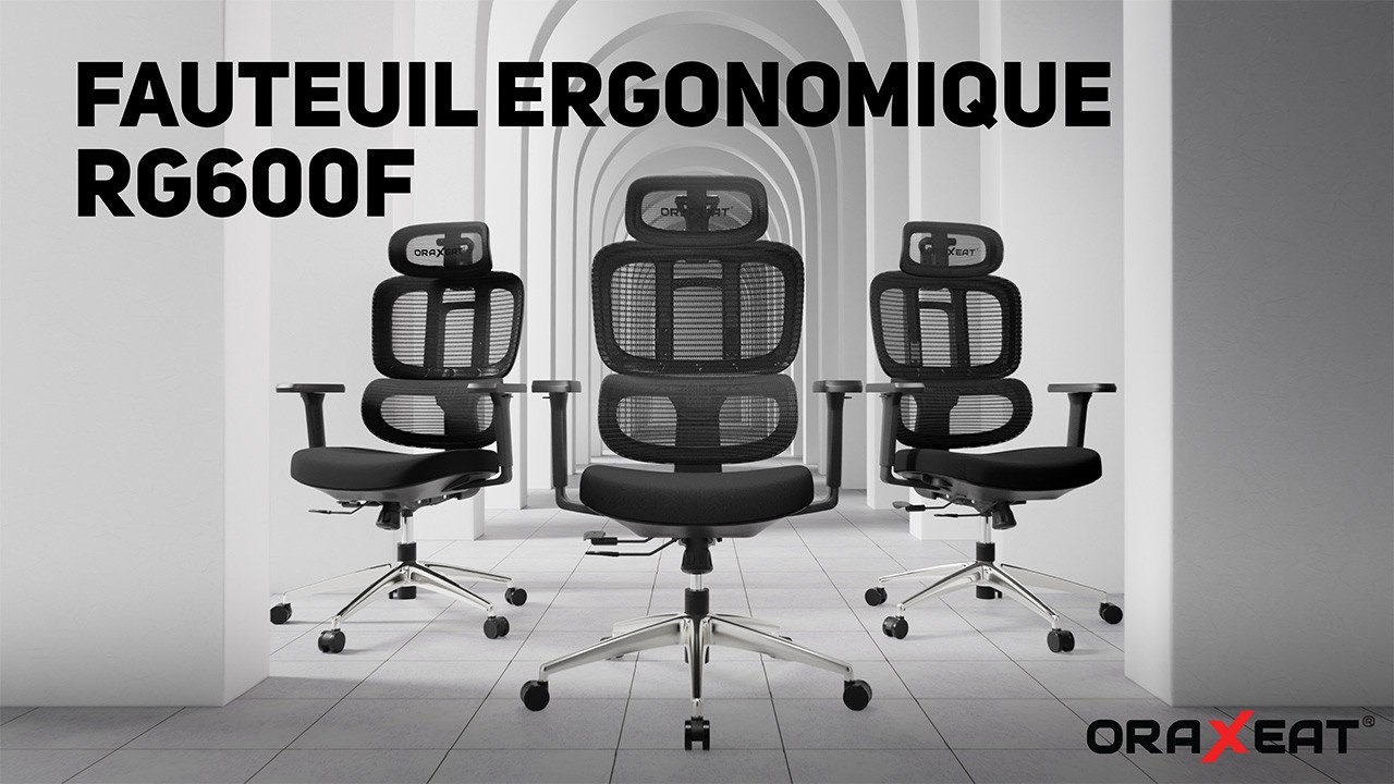 Mal de dos au bureau ? Ce fauteuil ergonomique change tout | ORAXEAT RG600F