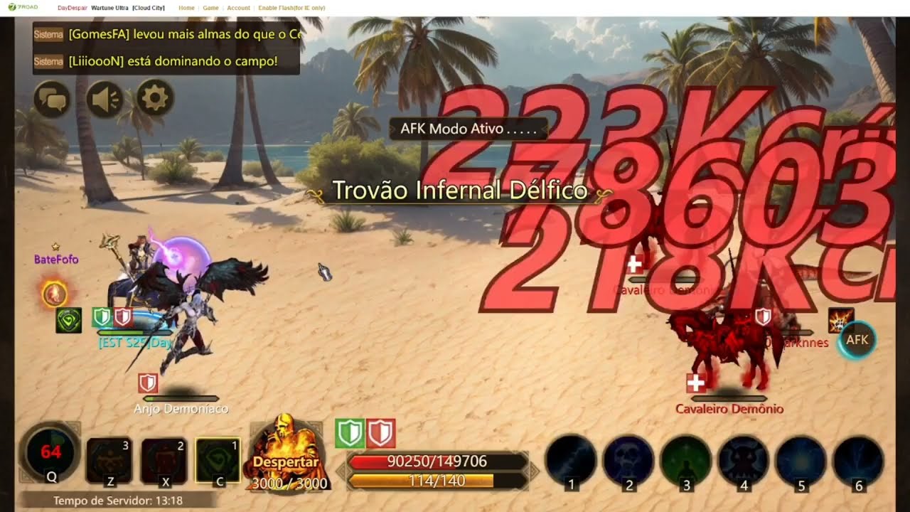 Wartune Ultra - Fazendo evento do Campo de batalha