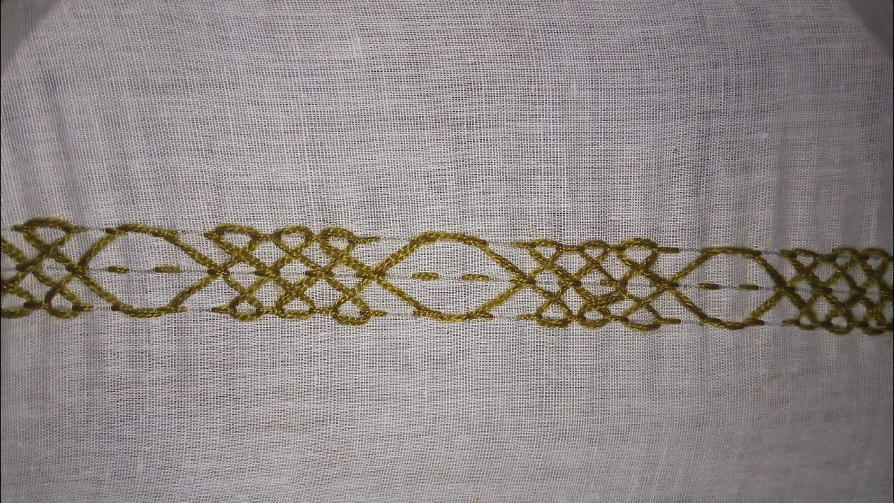 Hand Embroidery: নকশি সেলাই/how to make a Nokshi stitch..