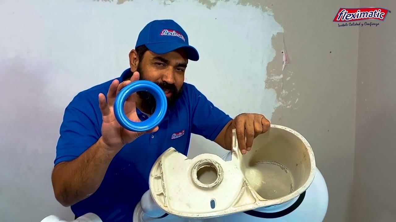Instala el sanitario con el cuello de zera flexible o  la brida universal Fleximatic