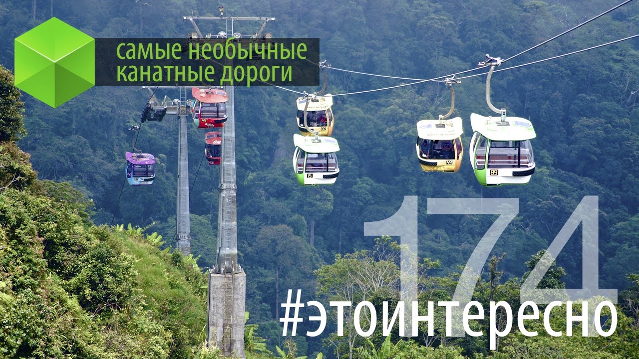 #этоинтересно | Выпуск 174: Самые необычные канатные дороги. Часть 1