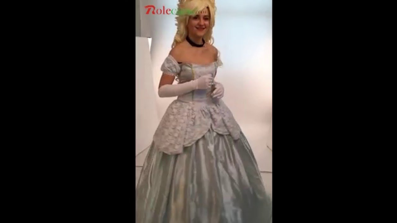 Gothic Victorian Costumes Dress Gray Hallowmas Medieval Dress - Rolecosplay.com