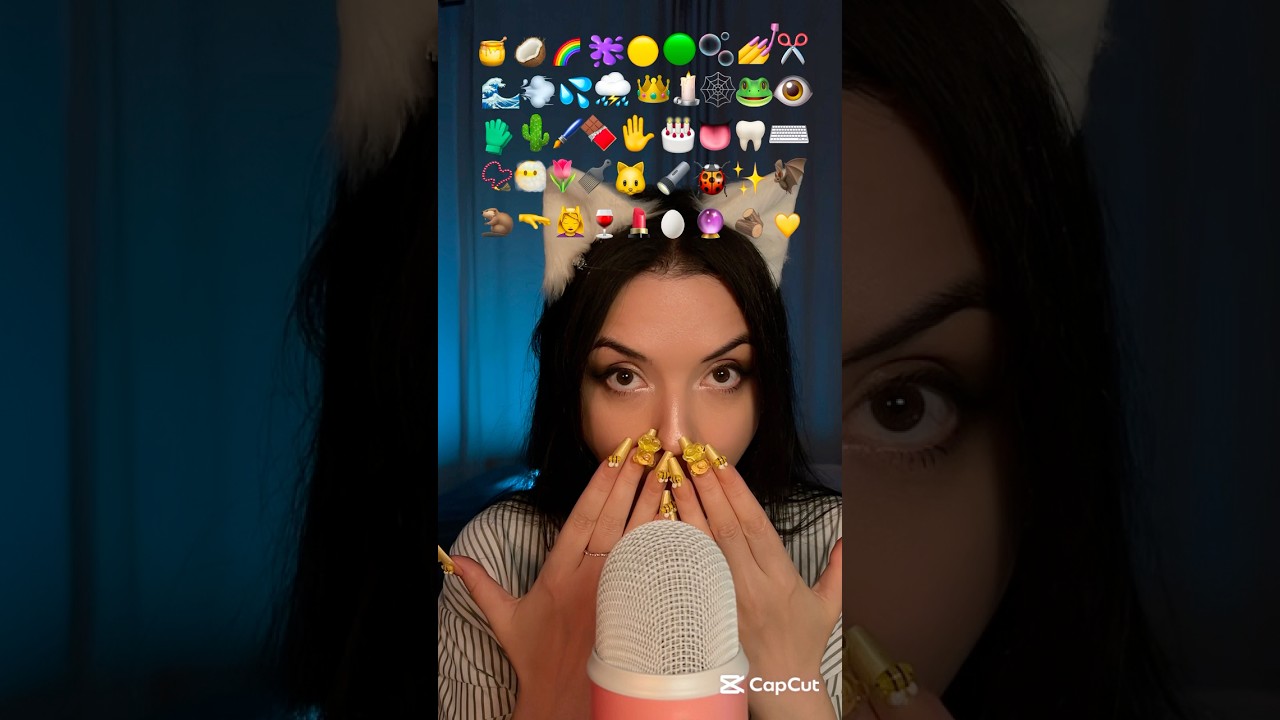 ASMR Emoji Challenge❤️☺️ #asmr #asmremojichallenge #asmremoji #emojichallenge #asmrrelaxing
