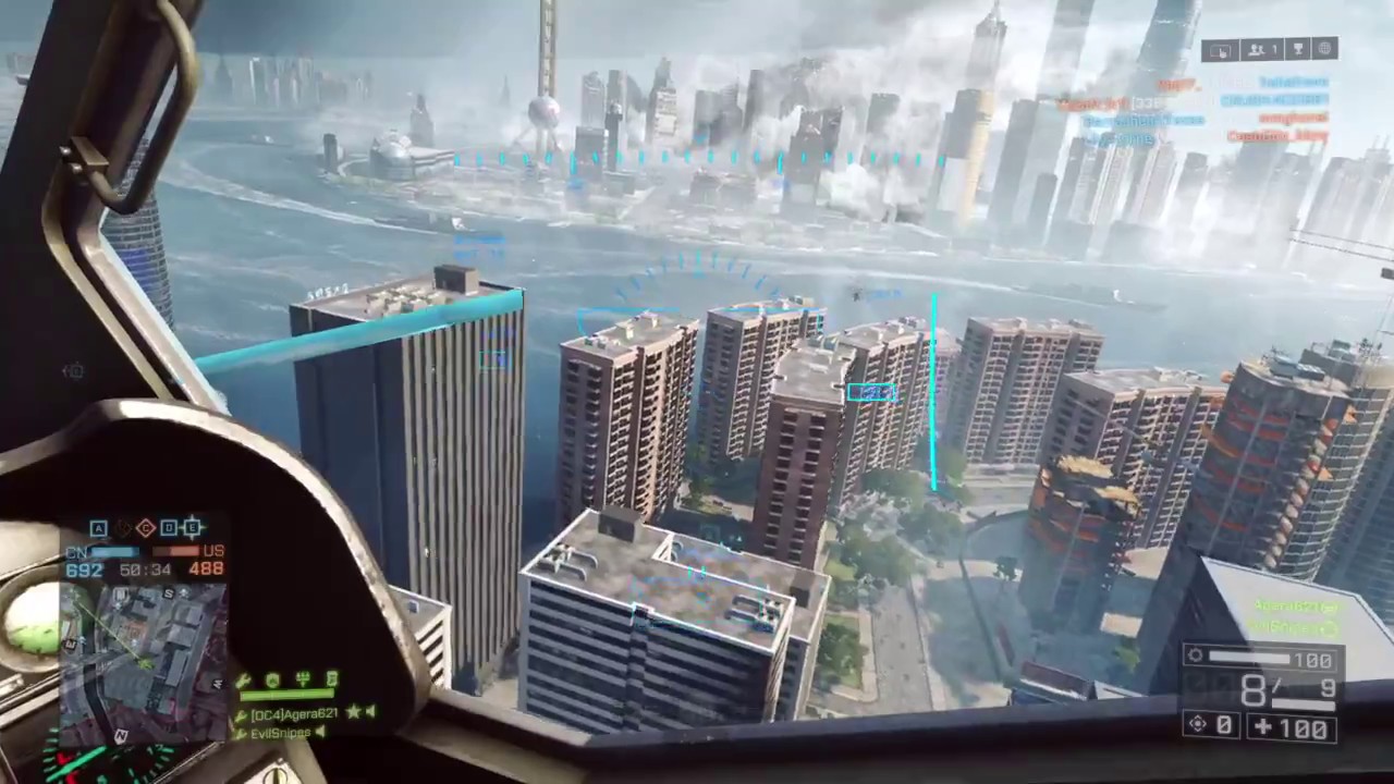 Battlefield 4 Attack Helicopter | 155-0 | #1 Pilot Agera621, #2 Gunner EvilSnipes