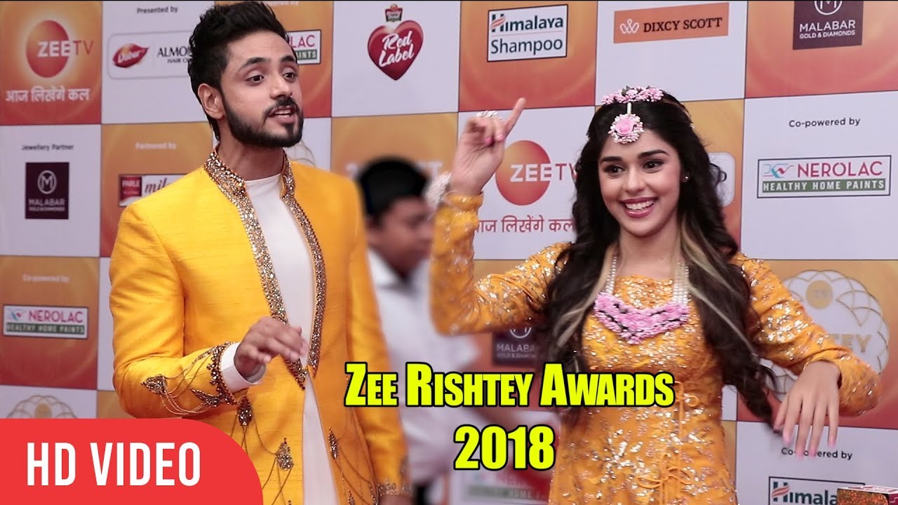 Adnan Khan And Eisha Singh At Zee Rishtey Awards 2018 | #ZeeAwards