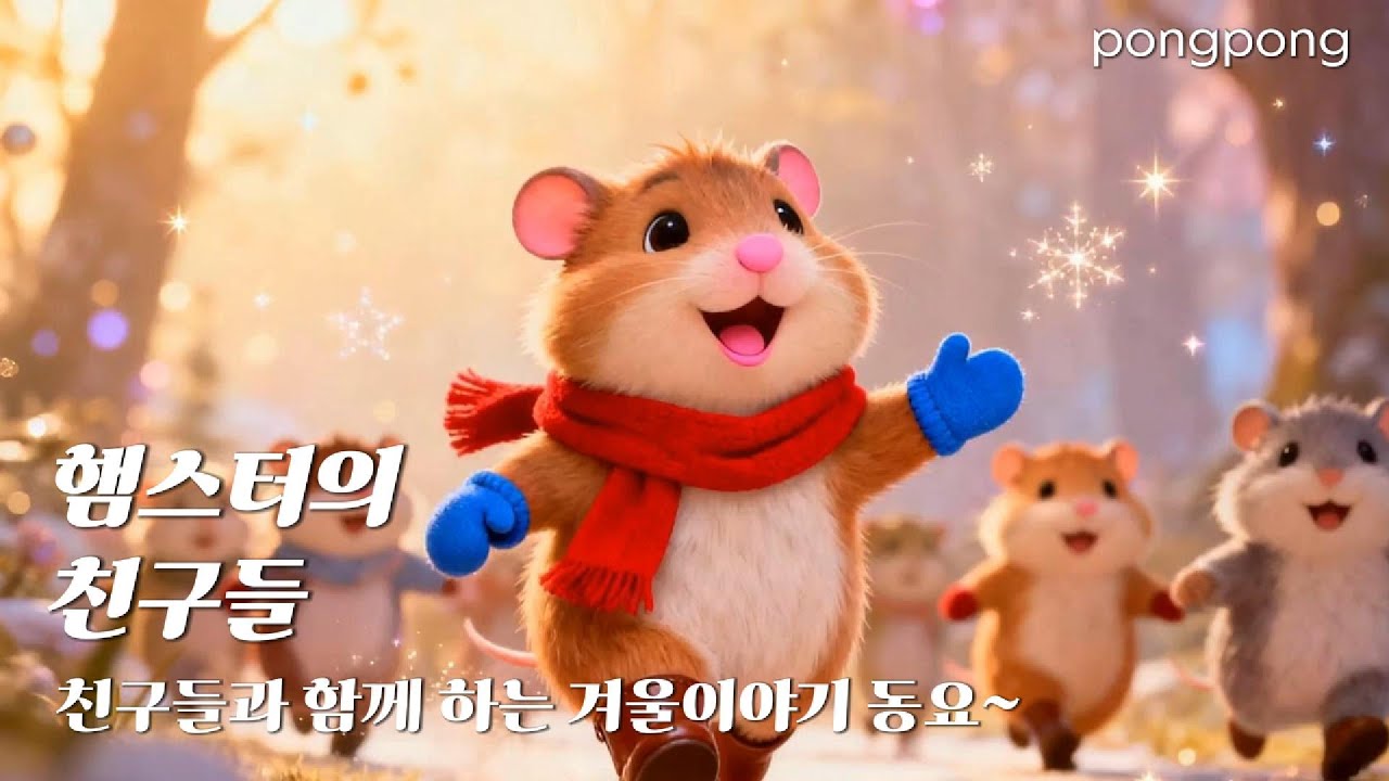 🎶햄스터와 친구들 🐹🎶 | 신나는 어린이 동요🥰Hamster and Friends 🐹🎵 | Fun Kids Song - 퐁퐁 pongpong 🥰