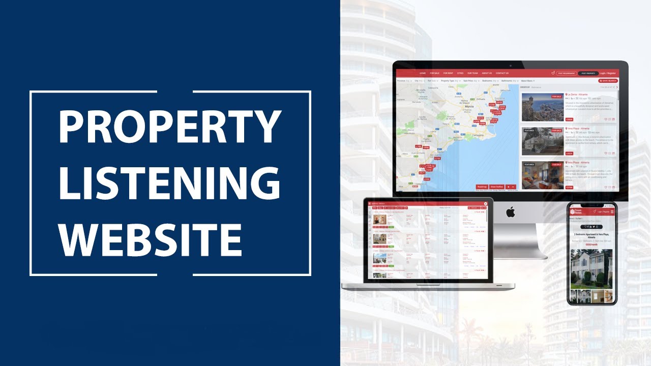 Design and Develop Real Estate/Property listing website for Agents and  Realtors (Live Demo)