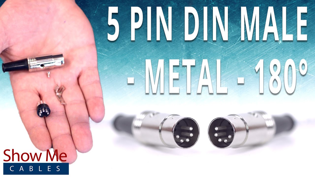 How To Install The 5 Pin DIN Male Solder Connector (180&deg; Style) - Metal