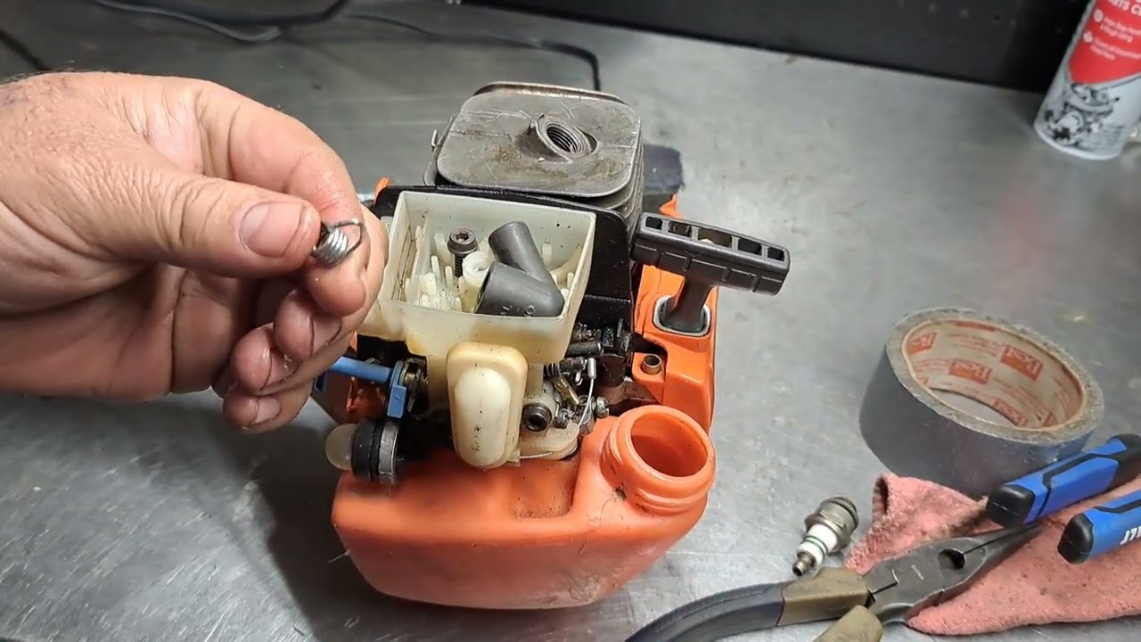 RDMJ. COMO REPARAR  TU CABLE Y   BOTA DE BUJIA EN TU DESBROZADORA MOTOSIEERA Y SOPLADOR