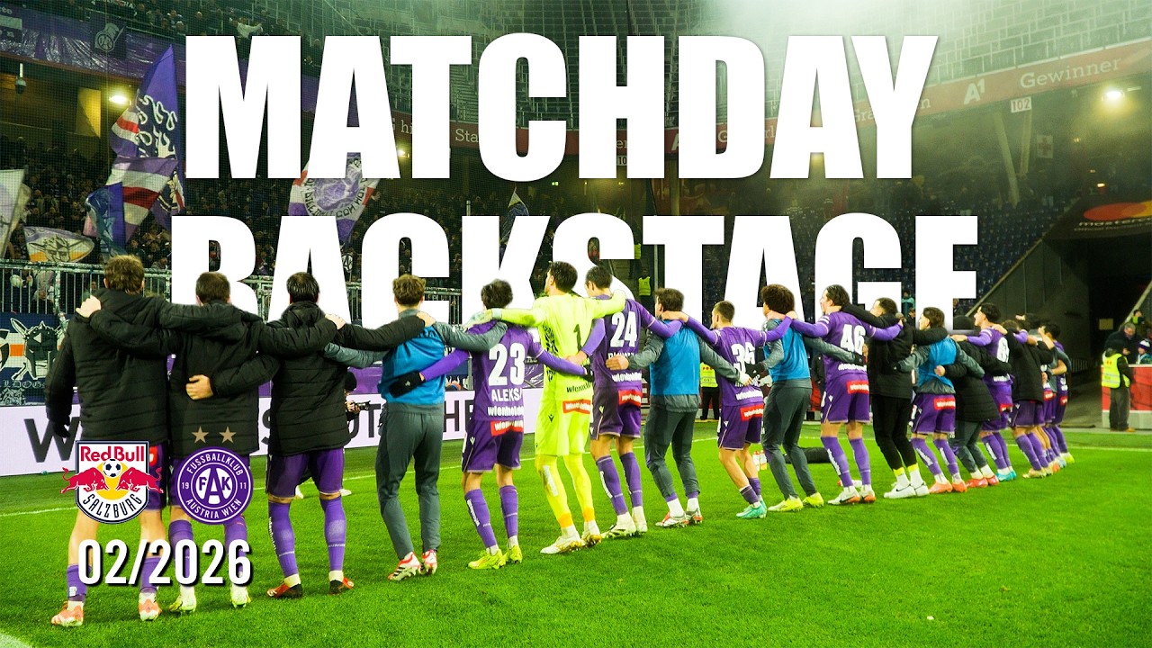 Matchday Backstage: RB Salzburg - Austria Wien 0:2 (02/2026) #faklive #violatv