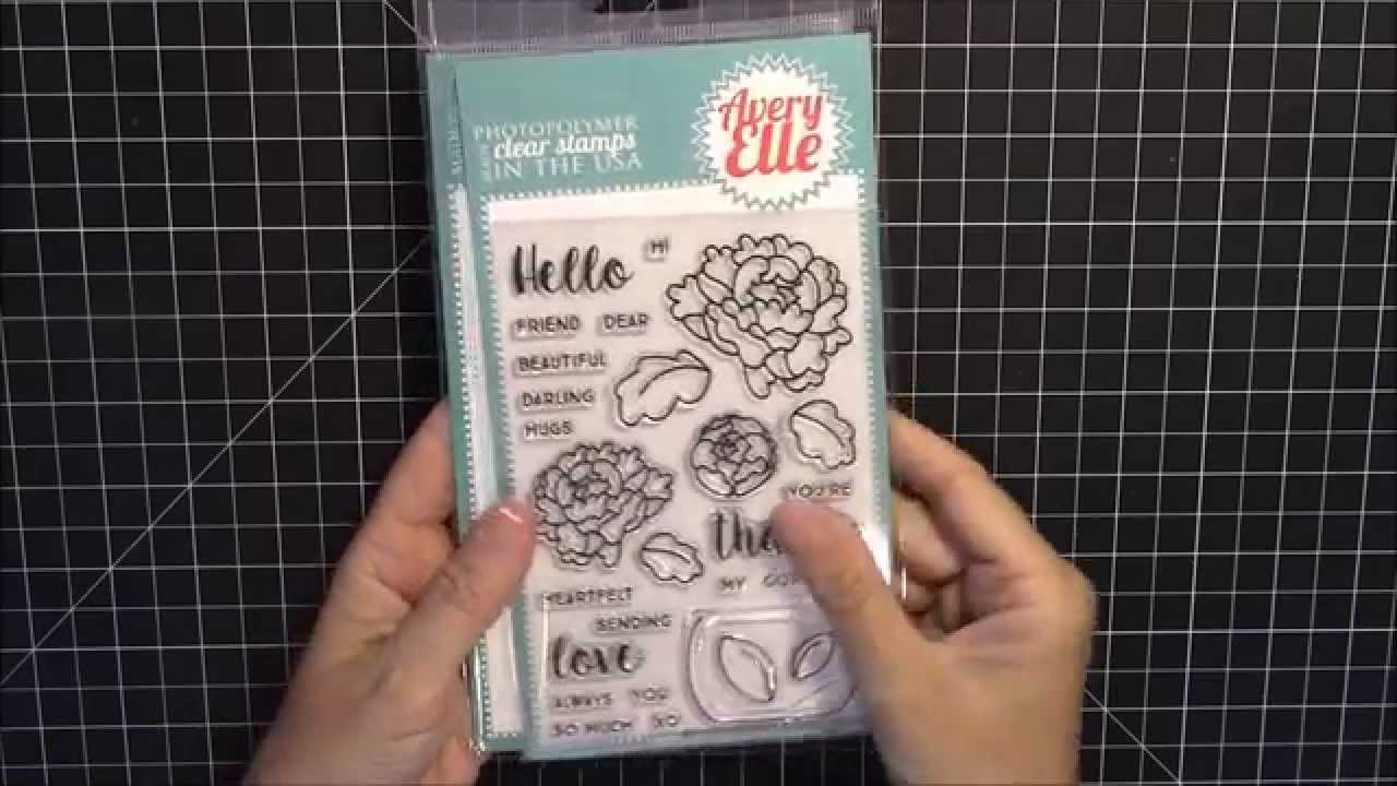 Avery Elle Peonies Stamp & Die Set
