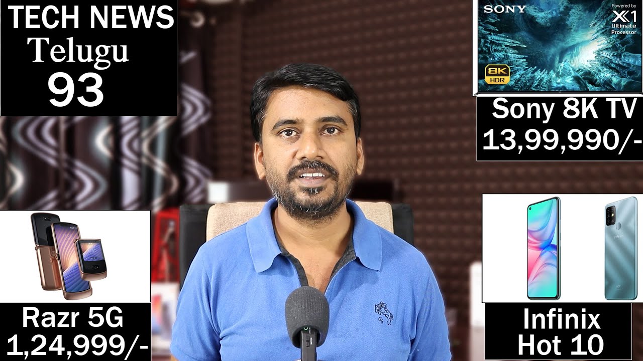 Tech News Telugu: Tech News in Telugu - Sony 8K TV, Motorola Razr 5G, Pixel 4A, Infinix Hot 10, Poco