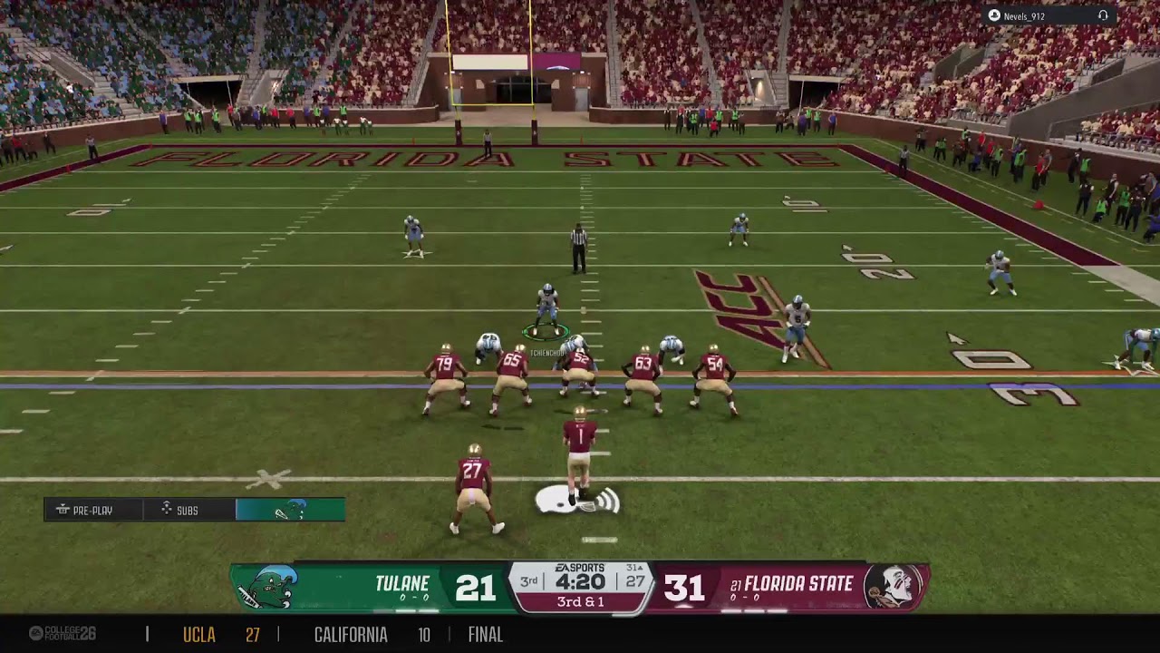 Bedrock Dynasty: Tulane at (21) Florida State