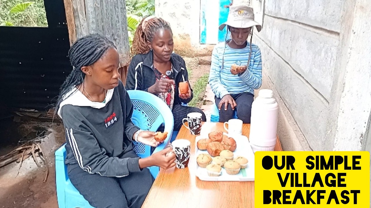 From  Firewood to Family Breakfast  🔥 | Real African Village Life With My Daughters ❤️