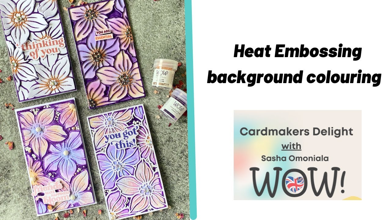 Heat Embossing BACKGROUND COLOURING and More!