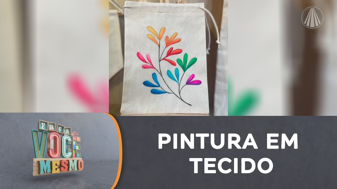 Aprenda a técnica de desenho e pintura em tecido com LÁPIS DE COR